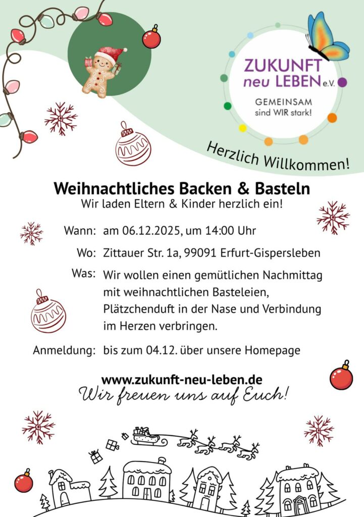Einladung zum Weihnachtsbasteln 2025